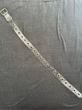 Urban Outfitters Clear Vinyl Grommet Belt